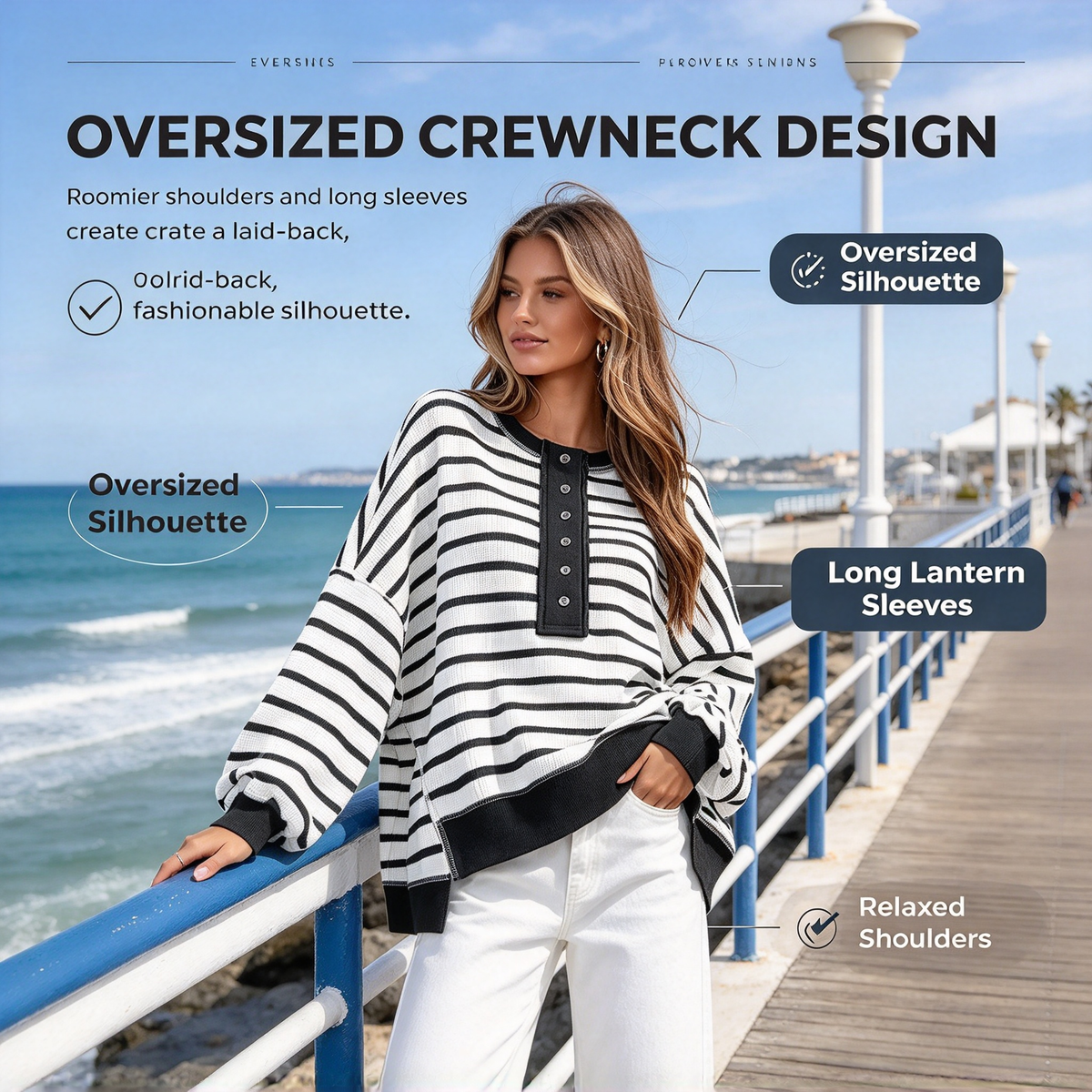 Color Block Long Sleeve Knit Top