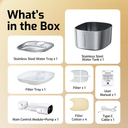 Smart Heated Cat Water Fountain – Motion Sensor & Auto Filtration